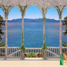 Tranh dán tường hình cửa sổ NA - 403